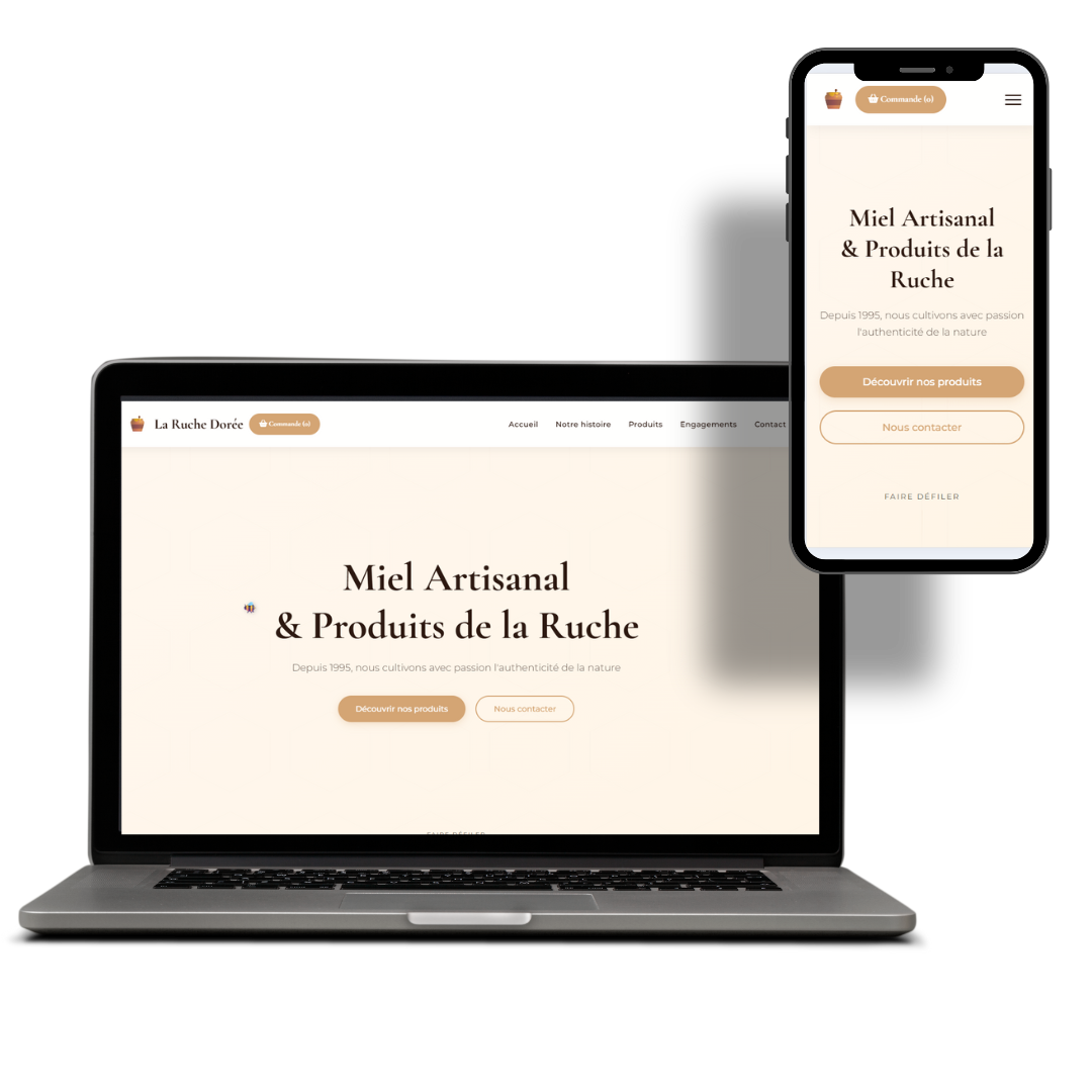 Site pour boutique bio